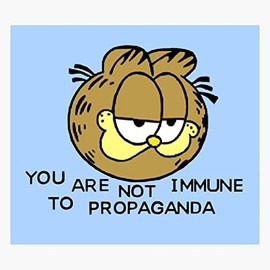 SS&Ds-You are Not Immune to Propaganda Vinyl Decal Sticker 5 X 4.5 inch for Cars, Trucks, Motorcycles, Boats & Laptops-SS&Ds -1148