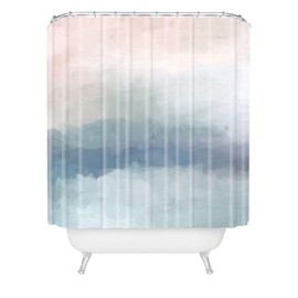 Society6 Rachel Elise Atlantic Ocean Sunrise III Shower Curtain, 72"x69", Blue