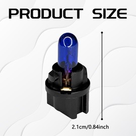 QQWD 20PCS T5 17 57 86 Halogen Instrument Cluster Bulbs Kits, 12V Dash Light for Car Interior, Automotive Replacement Gauge Cluster Panel Bulb with T5 Sockets, Universal Lighting Accessories（Blue