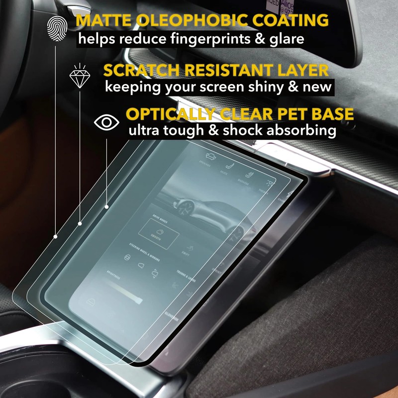 TWRAPS Screen Protectors for Lucid Air - Pilot only (1pc),