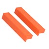2Pcs Jaws Protection Cover ABS Multiple V Shape Grooves Magnetic