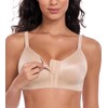 HACI Women's Front Closure Bra Seamless Full Coverage Everyday Wirefree