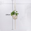 WeedGuard Outdoor Plant Hanger Macrame – Handcrafted Knotted Lifting Rope