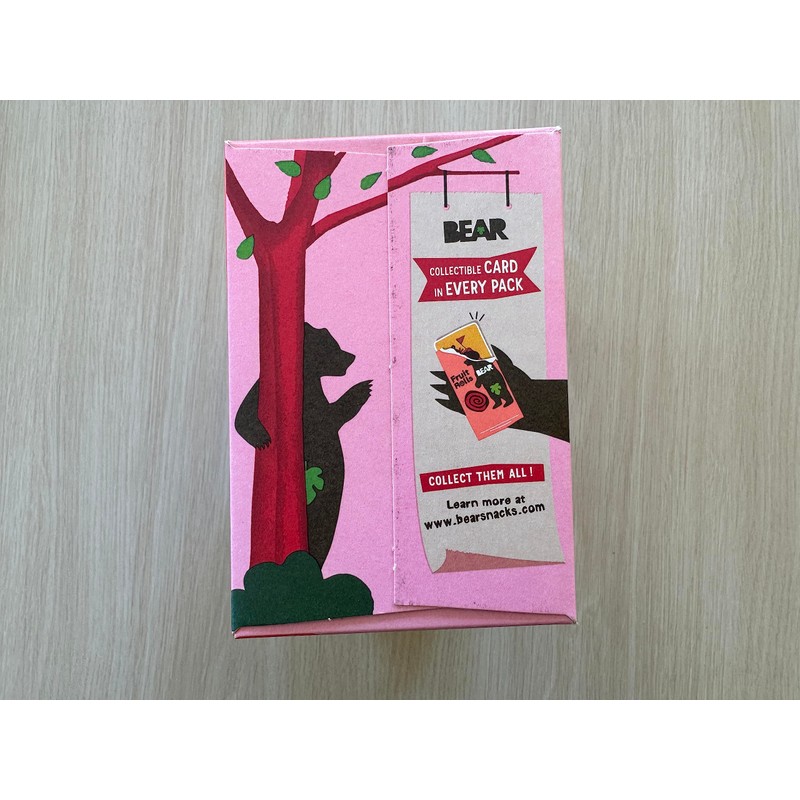 Bear Real Fruit Snack Rolls, Strawberry & Raspberry Variety Pack,