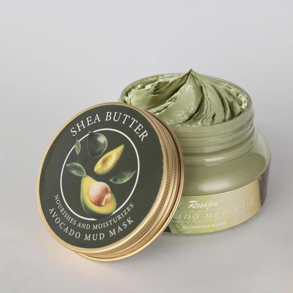 Premium Avocado & Shea Butter Mud Mask - Deep Cleansing