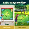Golf Chipping Game Set : Portable 6-Angle Adjustable Practice Mat