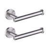 TASTOS Toilet Paper Holder SUS304 Stainless Steel Round Size Brushed