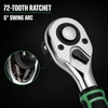 72-Tooth Ratchet Socket Set for Auto & Home Repair –