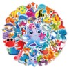 HNTR Vibrant Sea Creatures Stickers | 50 Colorful Ocean Animal