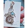 WONDERLAND themed charm bag clip keyring gift, Alice rabbit key