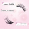 EMEDA Eyelash Clusters, 10 mm, DIY Individual Eyelashes, Eyelash Extensions,