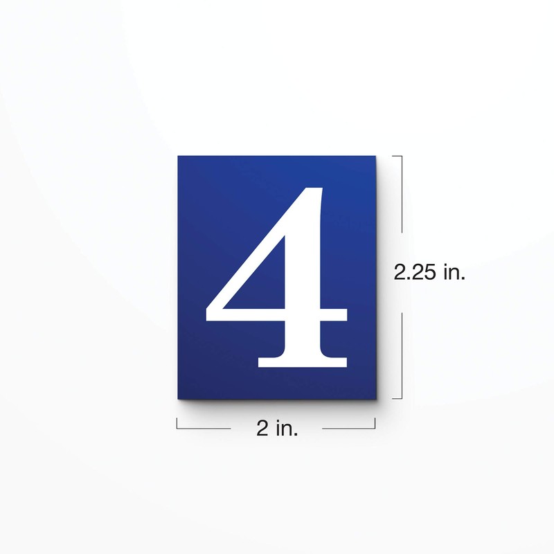 Kantu 2113005 Royal Blue Ceramic Tile Address Number