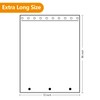 Seenus Extra Tall Fabric Shower Curtain Liner with 3 Large