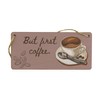 Plywood Coffee Lover Hanging Sign, Kitchen Decor with Full Colour