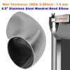 AIMCOCO 4.5 Inch Exhaust Elbow Pipe 90 Degree Bend Elbow
