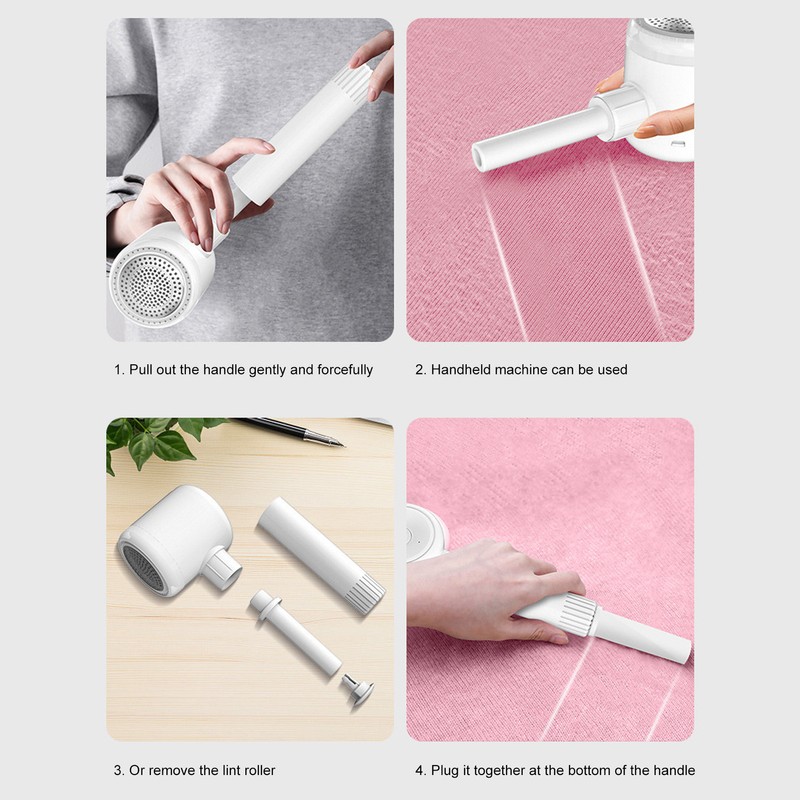 Electric Lint Shaver Fuzz Removing 6 Blades High Efficiency Lint