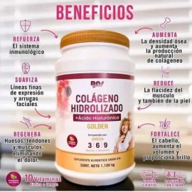 3 Colágenos Hidrolizado  Ácido Hialurónico 1.1 Kg(uva)                                                                                                