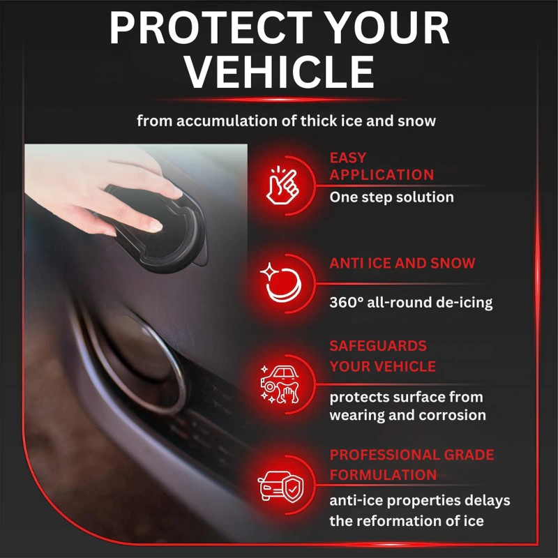 Homonth Sponge For Car Glass Hydrophobic Snow Defroster For Car