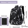 XLERHAZO School Backpack Lunch Box Set Water Repellent Casual Daypack