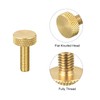 sourcing map Pack of 5 Brass Knurled Screws M5 x