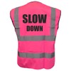 Equestrian SLOW DOWN Hi Viz Vis Vest Horse Riding Reflective