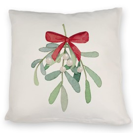 speecheese Mistletoe Cushion A Comfortable Decorative Cushion for the Christmas Season Christmas Decoration Cushion Love Christmas Decoration Leaves Christmas Sofa Women Winter Cuddling Kissing