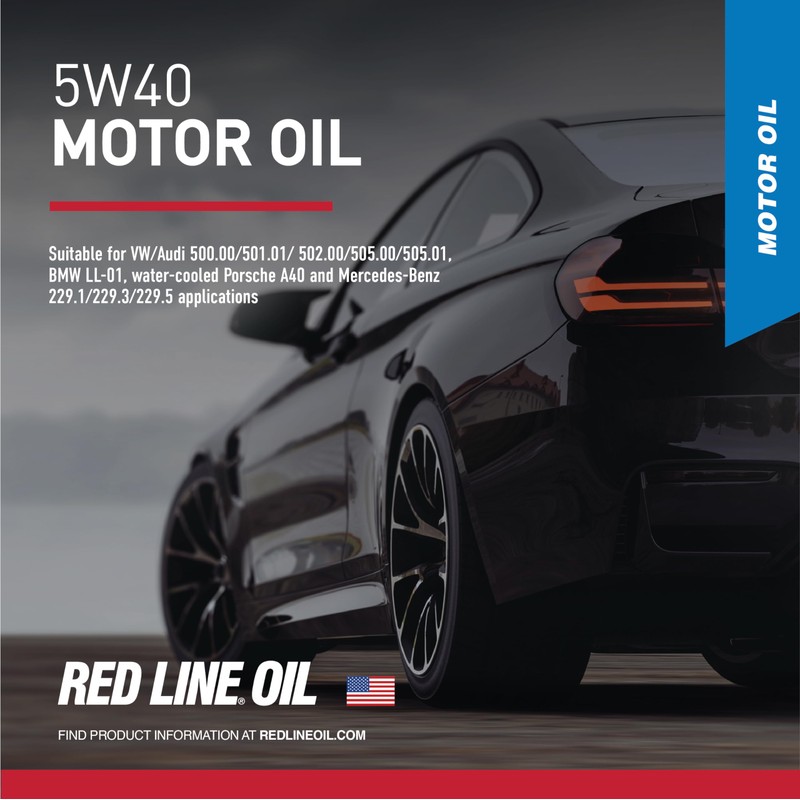 Red Line 15404 SAE 5W40 Fully Synthetic Motor Oil -