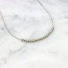 Mico.lor Stainless Steel Chain (7) Ball, Silver, Women's, Surgical Stainless