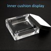 TTFdacai 4 PCS Clear Acrylic Jewelry Storage Containers with Lid