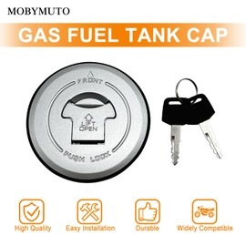 MOBYMUTO Fuel Gas Tank Cap Cover Motorcycle Gas Cap with 2 Keys for Honda CBR500R CBR300R CBR250R CB500F CB300F CB500X CBF125 CB250 CB300F CBR125R CBR250R CBR300R CBR500R VTR250