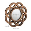 Relaxdays Set of 3 Mirrors, Round, Ø 25 cm, Wall