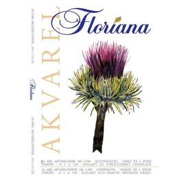 PLAY-CUT Floriana Watercolour Paper 10 x 15 cm (White) Watercolour Pad 300 g/m² with 20 Sheets Watercolour Paper (25% Cotton) Colouring Pad Cotton Paper Watercolour Block for Watercolours