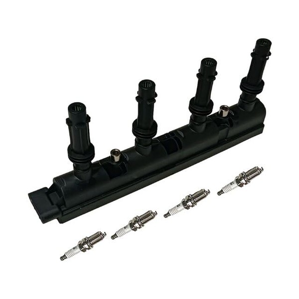Ignition Coil Pack and Iridium Spark Plug Kit - Compatible