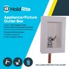 Holdrite Appliance Fixture Outlet Box with 3/8 Inch OD Compression