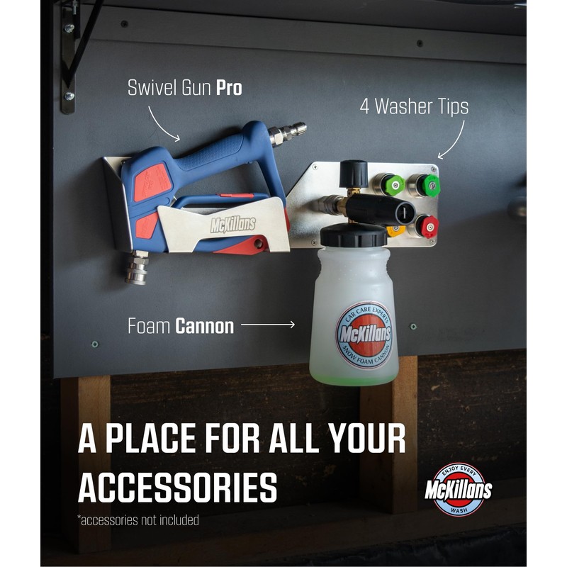 McKillans® Stainless Wall Organizer PRO - Pressure Washer Gun &