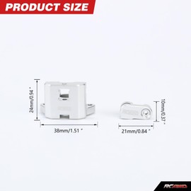 RCAWD Aluminum Front Brake Caliper, Assembled for Promoto-MX LOS262009 Upgrade Parts Silver