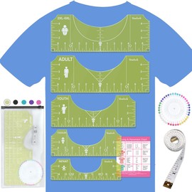 Tshirt Ruler Guide for Vinyl Alignment - Stocking Stuffers Christmas Gifts Women Mom Men Dad, T Shirt Rulers to Center Designs Graphics Placement, Tee Shirt Measurement Tool Heat Press Accessories