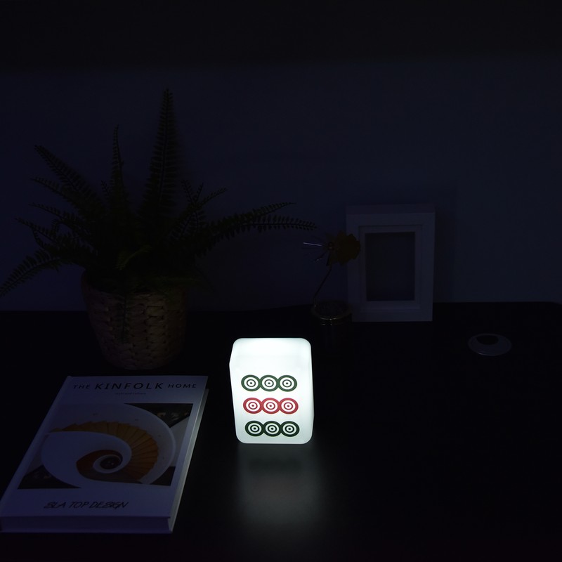 Mahjong Night Light USB Rechargeable Dual Color Temperature LED Night