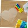 TEHAUX 1set Large Fuse Beads Boards Pegboards Shapes for Creative