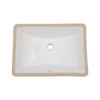Sarlai Undermount Bathroom Sink - 21 x 15 inch Rectangular