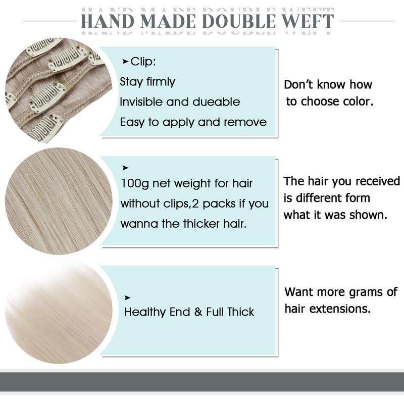 Sunny Clip in Hair Extensions Brown to Blonde Remy Human