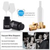 [2 PACK] Wine Bottle Stoppers,Real Vacuum Stoppers,Reusable Wine Preserver,Wine Corks