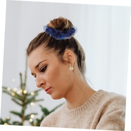 IWOWHERO 4pcs Elegant Hair Accessories for Women Elastic Hair Scrunchies Decorative Ponytail Holders