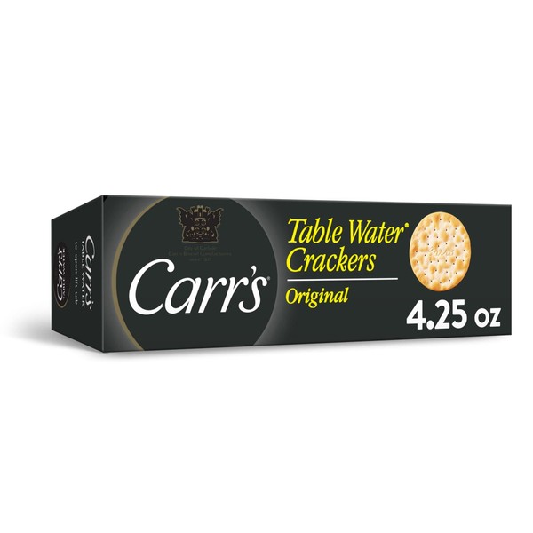 Carr's Table Water Crackers, Baked Snack Crackers, Party Snacks, Original (6 Boxes)