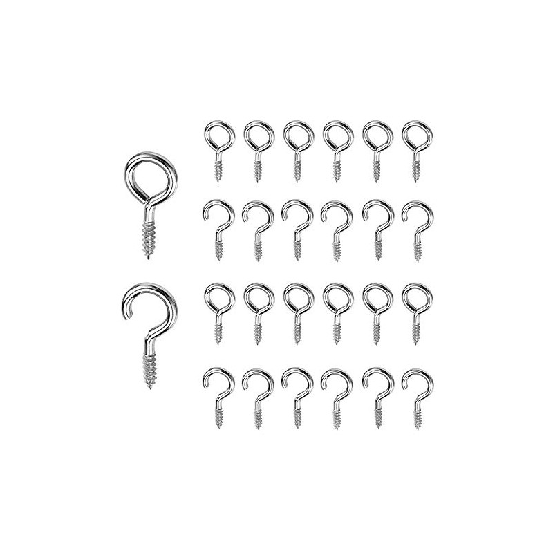 The Bead Shop 25mm Curtain Wire Hook and Eyes -