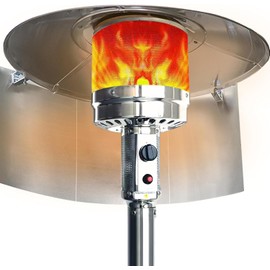 Patio Heater Reflector Shield Outdoor Patio Heater Shield Reflector for Extra Heat Reflecting Saving Gas