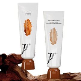 Grospe 2PCS Solid Perfume Balm Set - Oriental Wood Scents: Chinese Sandalwood & Japanese Yakusugi Cedar, Travel-Friendly Pocket Size, Long-Lasting Fragrance for Men & Women