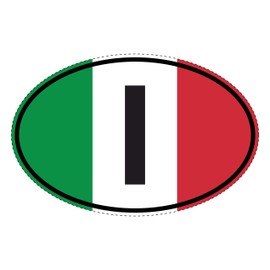 Generisch Sticker Country Number Plate Italy | Sticker | Flag | Car | Italy | Car Sticker