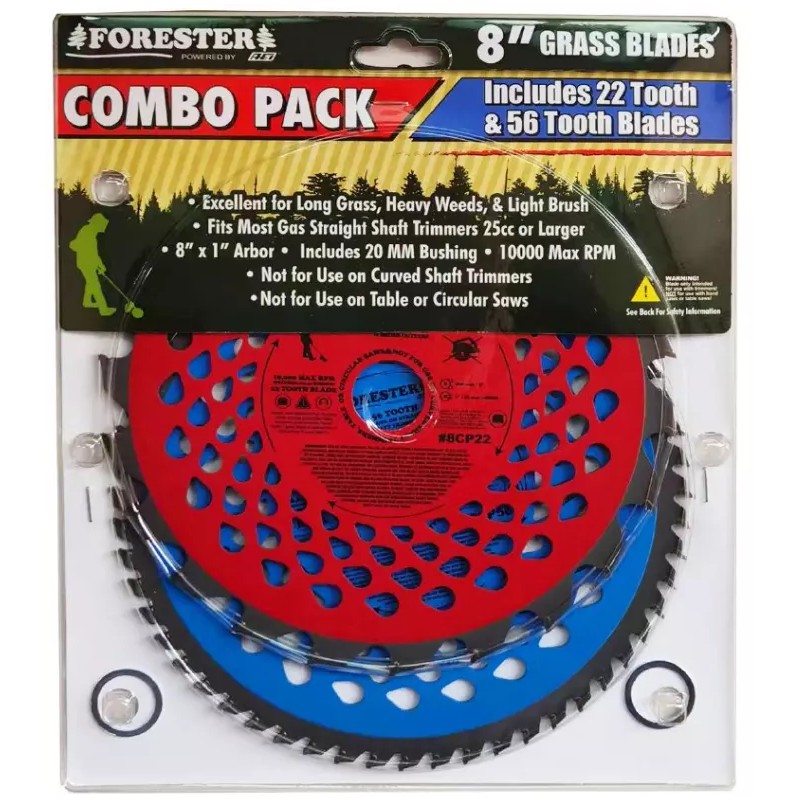 Forester 8" Grass Blade Combo - 22 & 56 Teeth
