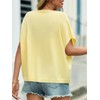 Saodimallsu Womens Summer Oversized Cardigans Batwing Short Sleeve Lightweight Button